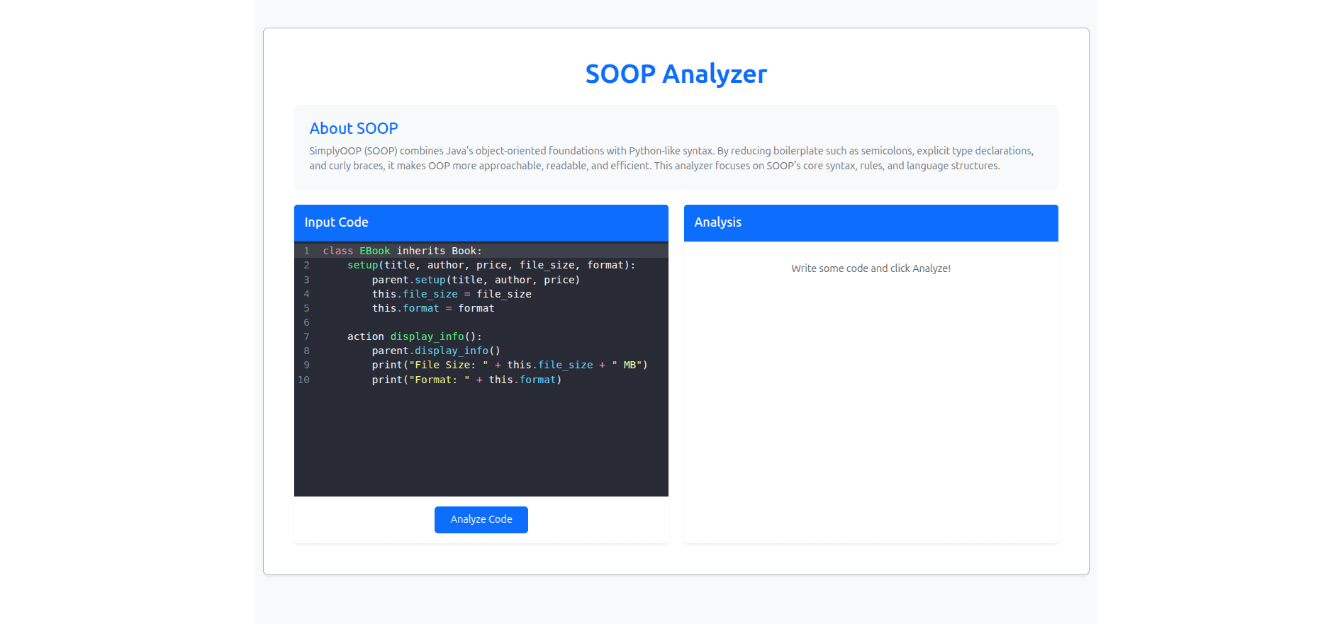 SimplyOOP project preview